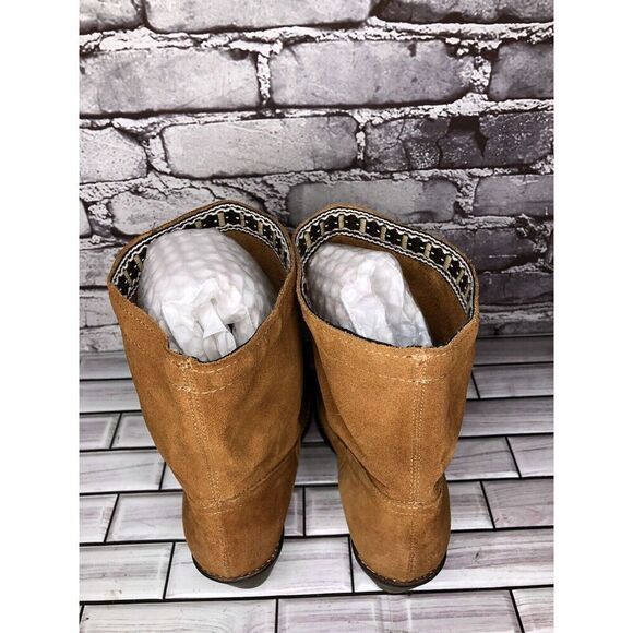 Steve Madden Nalani Brown Suede Leather Western Heel Boots Women Sz 11M US/42EU - Picture 6 of 15